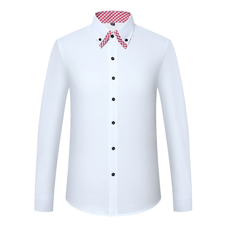 Double Collar Long Sleeve Shirt